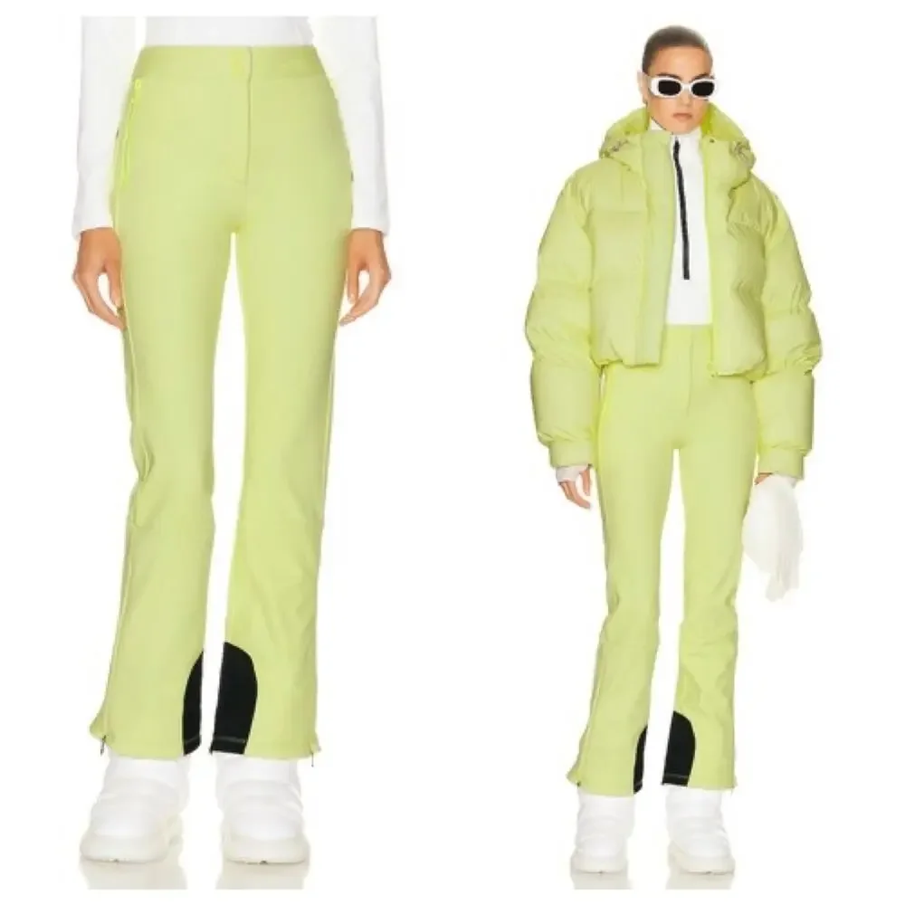 Cordova Bormio Ski Pants Women’s S Neon Yellow Waterproof Stretch NWT